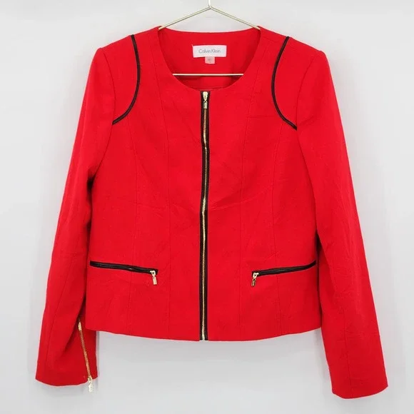 Calvin klein cheap red blazer